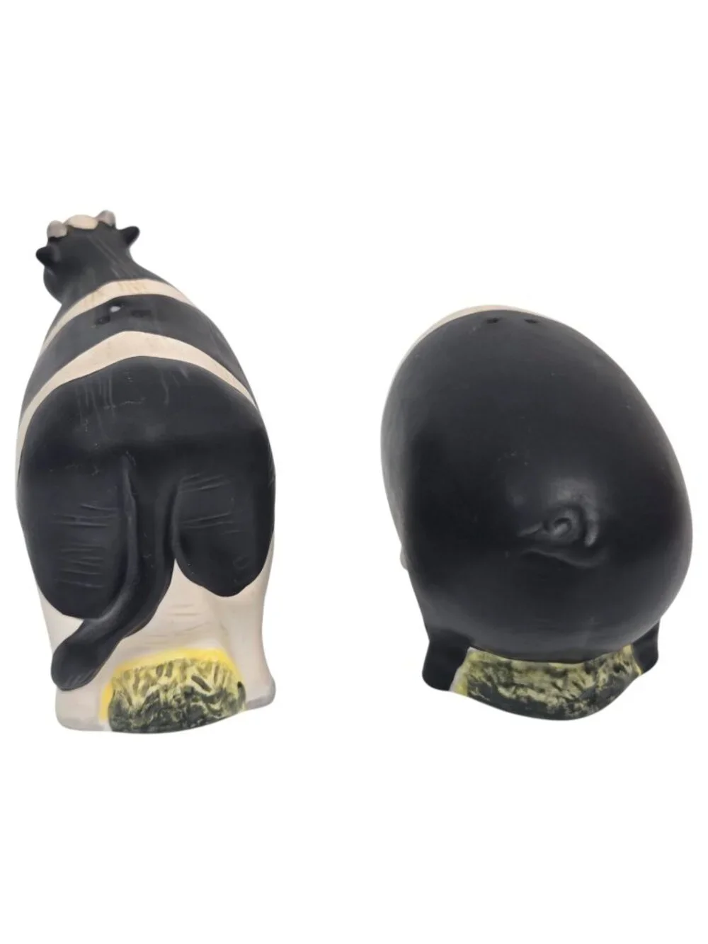 Sakura Cow Pig Salt Pepper Shaker Set Hand Painted Farm Country Core Vintage